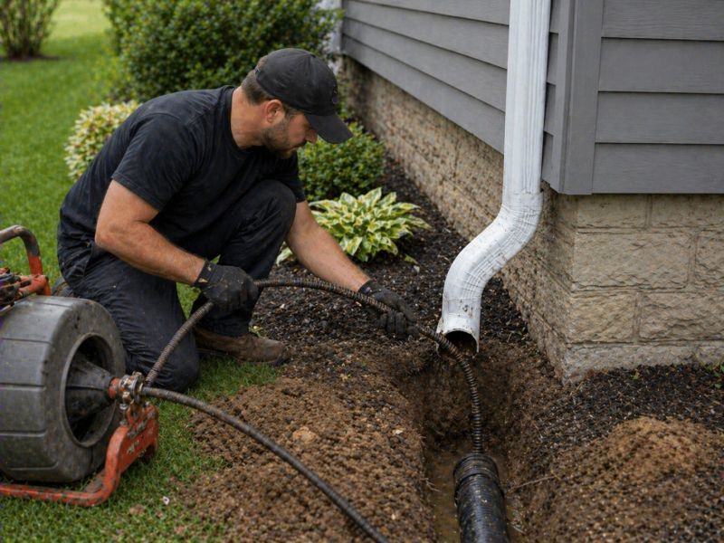 Downspout Snaking in Westchester County, NY