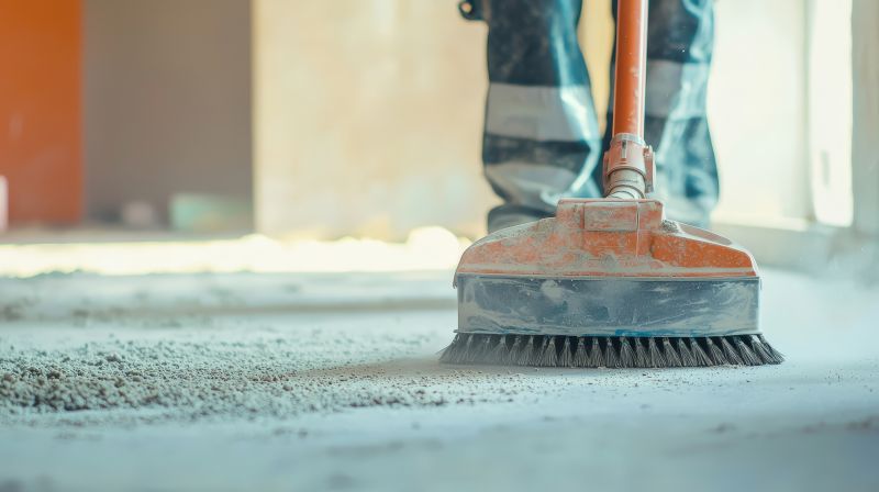 Post-Cleaning Industrial Floor
